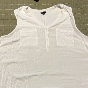 Torrid Ivory Sleeveless Blouse